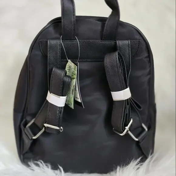 Black Backpack with Silver Logo - Picture 3 of 4